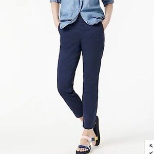 J. Crew Navy Blue Stretch Cotton Vintage Straight Chino Pant, Size 32